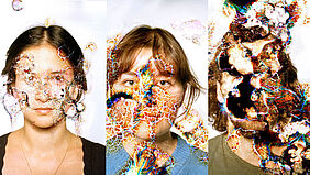 Triptychon "Dimorphismus" von Jorinde Ortlieb