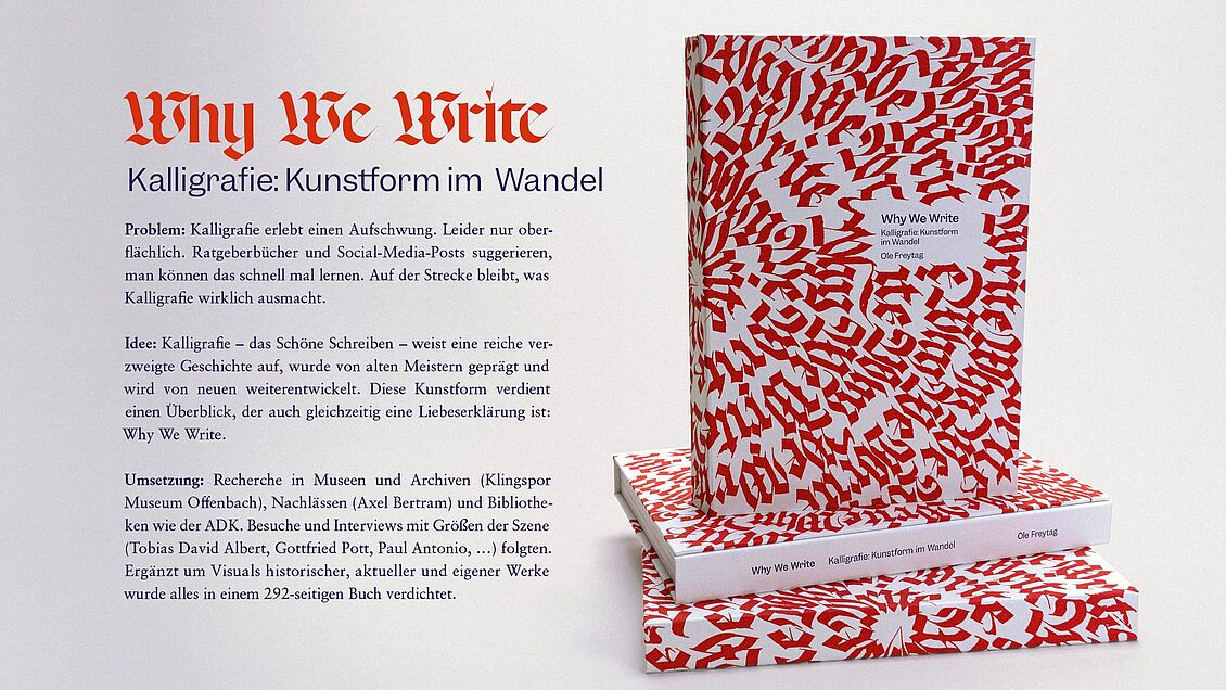 Ole Freytag: »Why we write«. Kalligrafie: Eine Kunstform im Wandel