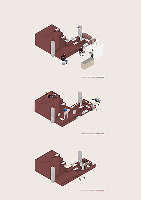 dreierlei Treppennutzung