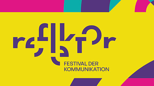 Logo Es ist eine farbige Grafik mit Schriftzug zu sehen.