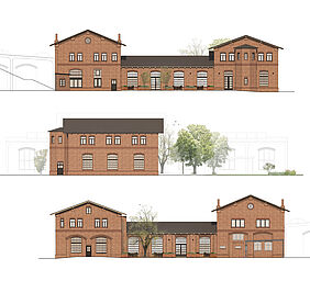 Ansicht Süden/Osten/Norden