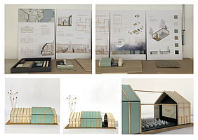 Entwurf Ava Knauf "Alles Käse" Präsentation Modell von Kino im Maßstab 1:100