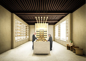 Innenraumvisualisierung Apotheke