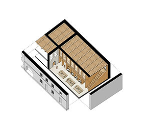 Axonometrie Gastronomie