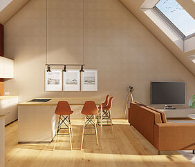 Wohnung im Dachgeschoss - Leben