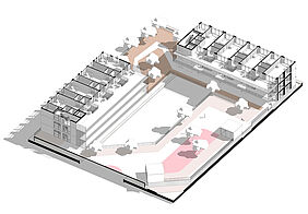 Ausschnitt Galerie, Architekturentwurf