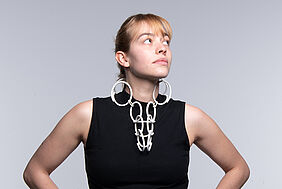 Collier; Kupfer, Kunststoff