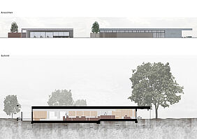 Ansichten und Schnitt