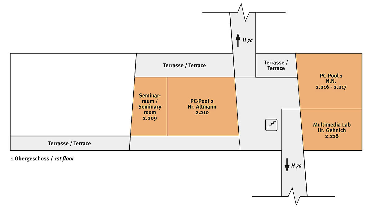 Raumplan Fakultät Gestaltung