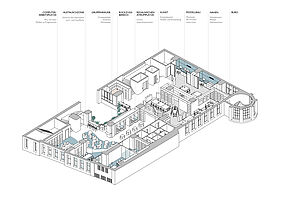 Geschossaxonometrie 4. Obergeschoss