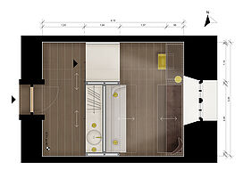 Grundriss Zellenräume