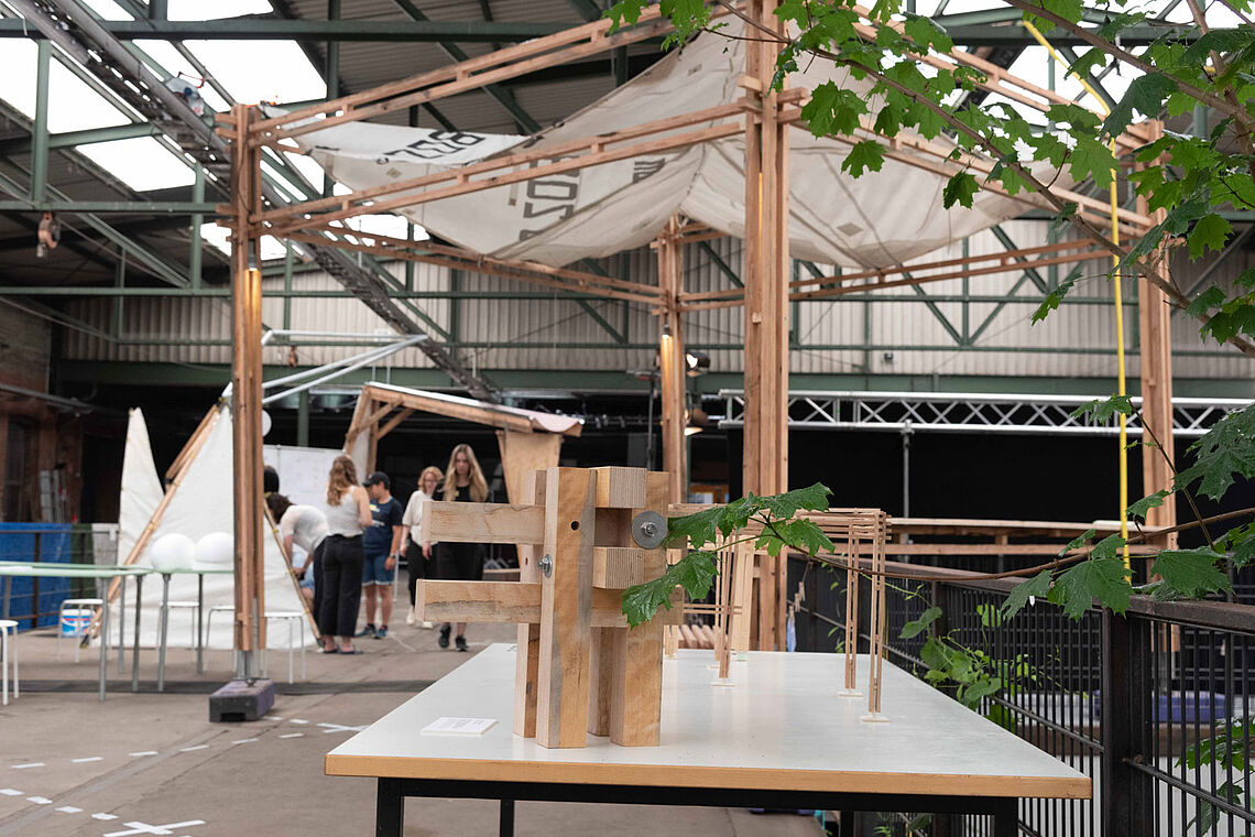 First detailed node and adapted prototype “4MODULEX4” in 1:1, photo: A. Hack