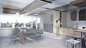 Fokus- und Sozialbereich 8. Obergeschoss