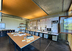 Eindruck Atelier mit Schulprojekten