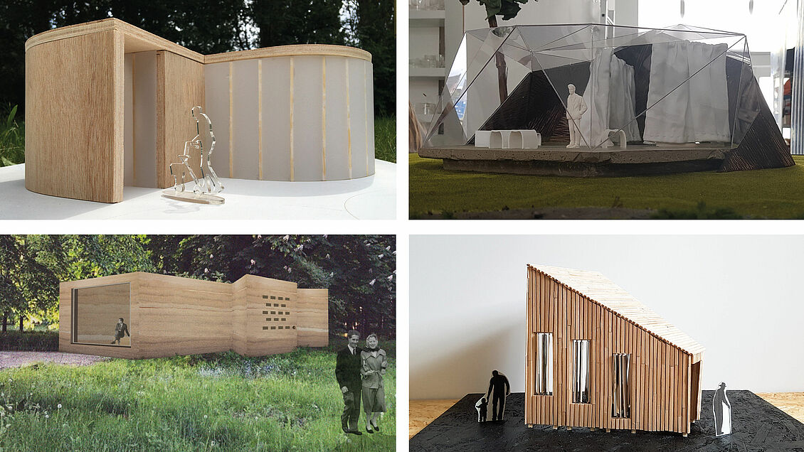 Sarah Materne, Paula Körner, Lena Warnken (4. Semester Bachelor Innenarchitektur) & Seraphina Digeser (6. Semester Bachelor Innenarchitektur): Heavenly Ladder - Waymarks in Pansvitz Castle Park