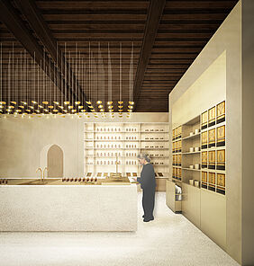 Innenraumvisualisierung Apotheke Detail