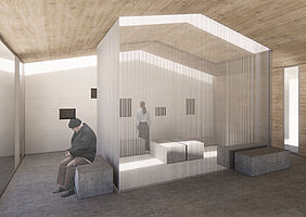 Einblick in Kolumbarium, Beitrag bei den Dachwelten