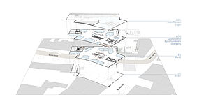 Geschossübersicht der Markthalle in Lübeck