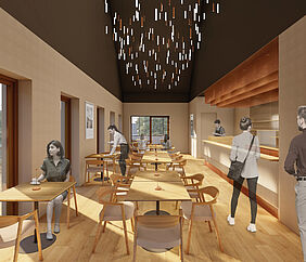 Bistro im Erdgeschoss - Austauschen 