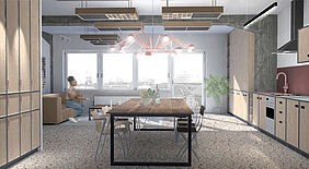 Sozialbereich 7. Obergeschoss