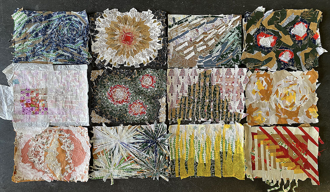 Studierende des 1. Semesters Innenarchitektur: Nach dem Fest