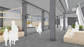 Eingangsbereich Markthalle 