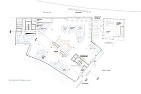 Grundriss Erdgeschoss der Markthalle in Lübeck