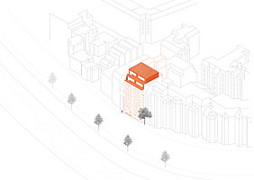 Lageplan Hamburg gegenüber der Speicherstadt