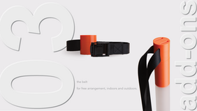 Der Gurt Für freies Arrangieren im Innen- und Außenbereich.